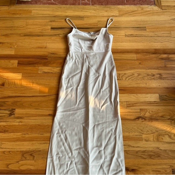 BHLDN Cali Satin Cowl-Neck Midi Slip Dress - Picture 5 of 5